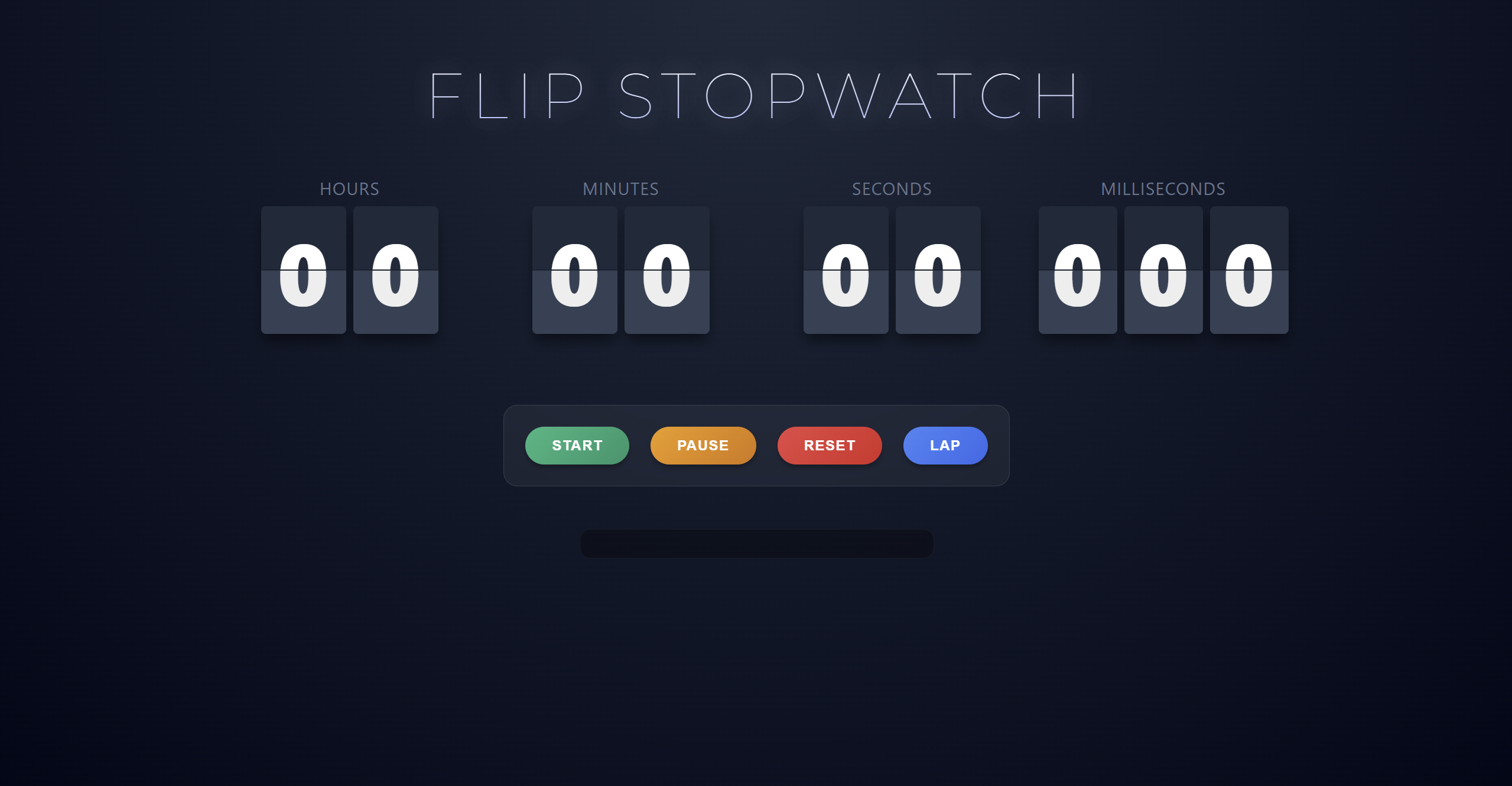 Flip Stopwatch